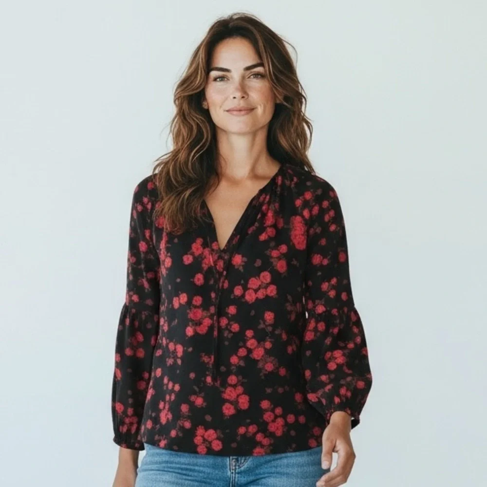 Michael Kors, ladies, long sleeve, sheer blouse, size, small excellent condition